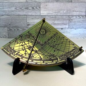 Gunter's Quadrant, Solid Brass Astronomy Instrument